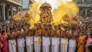 ಮಿಶ್ರಿಕೋಟಿ ಜಾತ್ರೆ ದೇವಿಯ ಮೆರವಣಿಗೆ ದೃಶ್ಯ