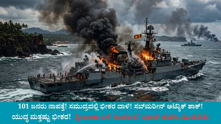 Iran-Israel War submarine attack near Sri Lanka coast