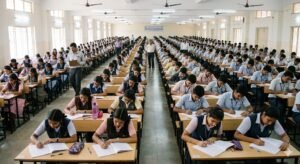SSLC ಪರೀಕ್ಷೆ 2026 students writing exam in hall