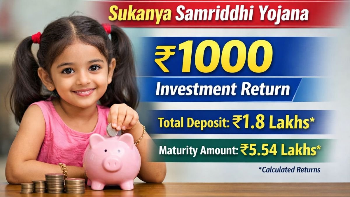Sukanya Samriddhi Yojana 1000 investment return calculation