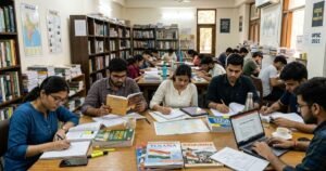 UPSC exam preparation students